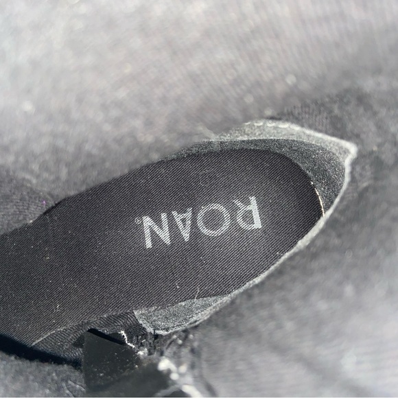 Roan Natty Burnished Riding Boots Leather Women 8.5 Gray/Brown Tall Lace Calf - Picture 8 of 12